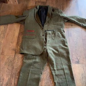 Hand made wool pants - matching jacket set